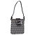 FENDI Pochette in tela Zucchino Mamma Baguette Navy Silver Auth 193893A Argento Blu navy