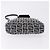 FENDI Pochette in tela Zucchino Mamma Baguette Navy Silver Auth 193893A Argento Blu navy - vista 5
