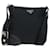 Borsa a tracolla PRADA Nylon Nero Argento Auth 192490V