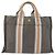 Hermès Borsa HERMES Fourre Tout PM Canvas Gray Silver Auth gh2302 Marrone Argento - vista 13