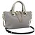 Chloé Borsa a mano Chloe in pelle 2way Grigio Oro Auth bs36618A Marrone D'oro