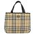 Borsa a mano BURBERRY Nova Check PVC Leather Beige Auth BA14734A - vista 13