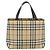 Borsa a mano BURBERRY Nova Check PVC Leather Beige Auth BA14734A - vista 2