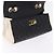 Borsa a tracolla CHANEL Chain Matelasse 2.55 Lamb Skin Black Gold CC Auth 194876V Nero D'oro - vista 20