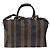 Pequin FENDI Boston Bag aus Pecan Canvas 2way Schwarz Goldfarben Authentisch ep15183 - Ansicht 13