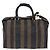 Pequin FENDI Boston Bag aus Pecan Canvas 2way Schwarz Goldfarben Authentisch ep15183 - Ansicht 2