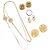 NINA RICCI Givenchy Calvin Klein MCM Set di 5 orecchini in metallo Oro Auth 188503 D'oro
