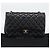Borsa a tracolla CHANEL Matelasse 30 in pelle d'agnello con catena, oro e nero, CC Auth 194866SM D'oro - vista 12