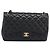 Borsa a tracolla CHANEL Matelasse 30 in pelle d'agnello con catena, oro e nero, CC Auth 194866SM D'oro - vista 13