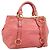 Borsa a mano Miu Miu in pelle 2way Pink Gold Auth 194741V Rosa D'oro