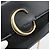 Chloé Borsa a tracolla con catena Chloe in pelle nera e oro Auth gh2335A Nero - vista 17