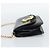Chloé Borsa a tracolla con catena Chloe in pelle nera e oro Auth gh2335A Nero - vista 3