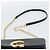 Chloé Borsa a tracolla con catena Chloe in pelle nera e oro Auth gh2335A Nero - vista 8