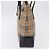 Borsa Tote Burberrys Nova Check Canvas Beige Gold Auth bs36452 D'oro - vista 3
