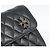 Chrome Hearts Wave4 3-Snap Quilted Long Wallet Leather Black Auth 193427SM Nero Argento - vista 18