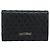 Chrome Hearts Wave4 3-Snap Quilted Long Wallet Leather Black Auth 193427SM Nero Argento - vista 2