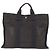 Hermès Borsa HERMES Her LineMM Canvas Gray Silver Auth 193484 Marrone Argento - vista 2