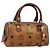 Bolso de mano MCM Vicetos Logogram PVC Leather 2way White Gold Auth 195202 Blanco Dorado