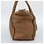 Céline CELINE Luggage Micro Shopper Hand Bag Leather Brown Gold Auth 194891 Marrone D'oro - vista 3