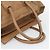 Céline CELINE Luggage Micro Shopper Hand Bag Leather Brown Gold Auth 194891 Marrone D'oro - vista 7