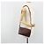 Borsa a tracolla CARTIER Must Line in pelle Bordeaux Gold Auth BA14172 - vista 24