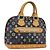 Borsa a mano LOUIS VUITTON Monogram Multicolor Alma Nero M92646 LV Auth ka5470A