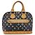 Borsa a mano LOUIS VUITTON Monogram Multicolor Alma Nero M92646 LV Auth ka5470A - vista 13