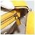 Borsa a mano GUCCI Diamante in pelle Giallo Argento 354332 Auth bs36492 - vista 19