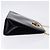 Borsa a tracolla Salvatore Ferragamo Gancini Chain Patent Black Gold Auth ka5550A - vista 3