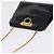 Borsa a tracolla Salvatore Ferragamo Gancini Chain Patent Black Gold Auth ka5550A - vista 6