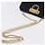 Borsa a tracolla Salvatore Ferragamo Gancini Chain Patent Black Gold Auth ka5550A - vista 7