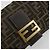 Borsa a tracolla FENDI Zucca Canvas Mamma Baguette Marrone Nero Auth 193422V - vista 19