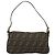 Borsa a tracolla FENDI Zucca Canvas Mamma Baguette Marrone Nero Auth 193422V - vista 2