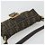 Borsa a tracolla FENDI Zucca Canvas Mamma Baguette Marrone Nero Auth 193422V - vista 6