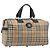 Borsa Boston Burberrys Nova Check Canvas Beige Black Auth ep15288 Nero