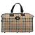 Borsa Boston Burberrys Nova Check Canvas Beige Black Auth ep15288 Nero - vista 13