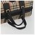 Borsa Boston Burberrys Nova Check Canvas Beige Black Auth ep15288 Nero - vista 7