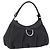 Borsa a tracolla GUCCI GG Canvas Abbey Nero Argento 265692 Auth 194859V