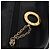 Céline CELINE Circle Handtasche Nylon Schwarz Gold Auth 193380 Golden - Ansicht 10