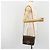 Céline Borsa a tracolla circolare CELINE Macadam Canvas PVC Pelle Marrone Oro Auth 194756 D'oro - vista 23