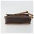 Céline Borsa a tracolla circolare CELINE Macadam Canvas PVC Pelle Marrone Oro Auth 194756 D'oro - vista 5