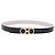 Cintura Salvatore Ferragamo Gancini in pelle nera e oro Auth BA14708A Nero