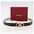 Cintura Salvatore Ferragamo Gancini in pelle nera e oro Auth BA14708A Nero - vista 9