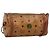 Borsa a tracolla MCM Vicetos PVC Pelle Marrone Tono Oro Auth gh232323