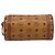 Borsa a tracolla MCM Vicetos PVC Pelle Marrone Tono Oro Auth gh232323 - vista 2