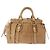 Borsa a mano Miu Miu Vitellolux in pelle 2way Beige Gold Auth bs36678V D'oro - vista 2