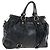 Borsa a mano Miu Miu in pelle 2way Nero Oro Auth am12097SAV D'oro