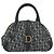 Borsa a mano double saddle Christian Dior Trotter Canvas Navy Gold Auth 191979V D'oro Blu navy - vista 13