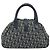 Borsa a mano double saddle Christian Dior Trotter Canvas Navy Gold Auth 191979V D'oro Blu navy - vista 2
