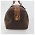 Céline Borsa Boston CELINE Macadam PVC Pelle Marrone Tono Oro Auth ep15333 - vista 3
